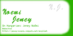 noemi jeney business card